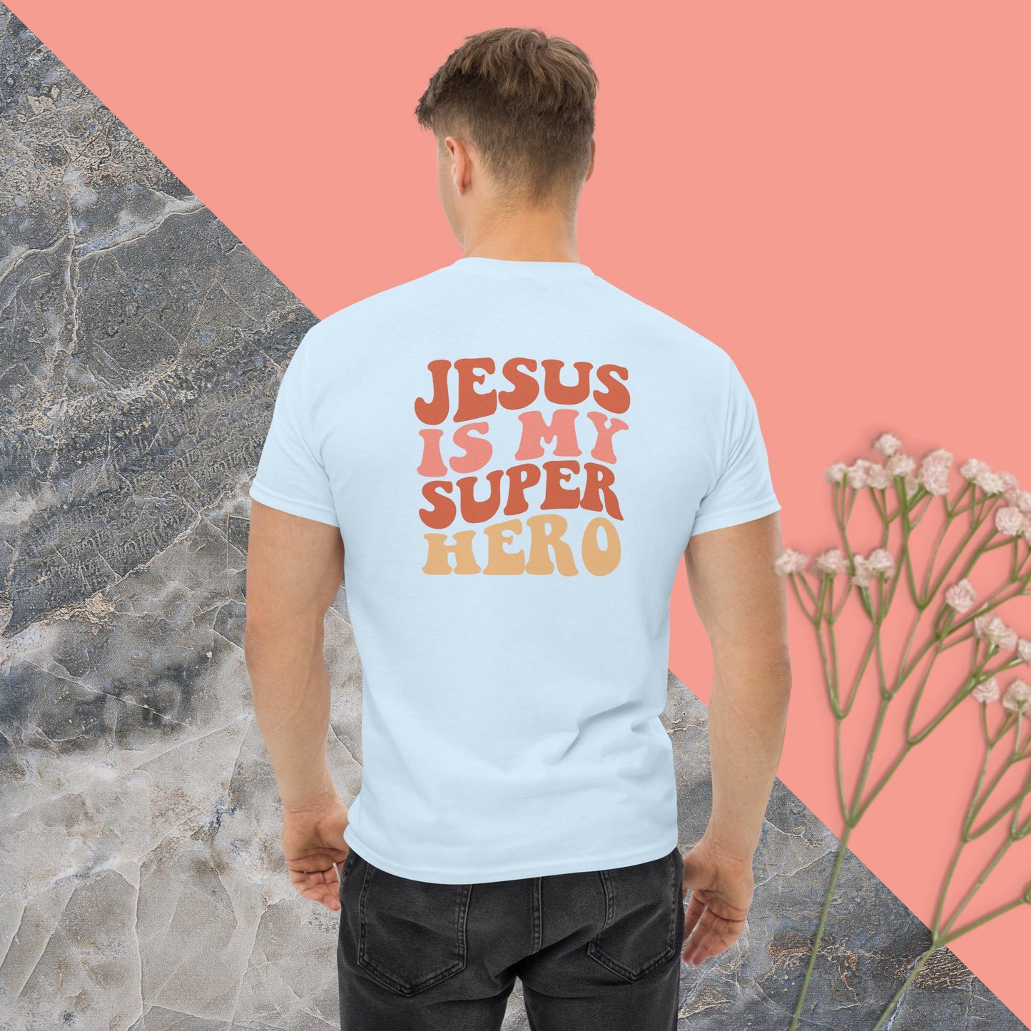 Jesus Is My Superhero classic tee