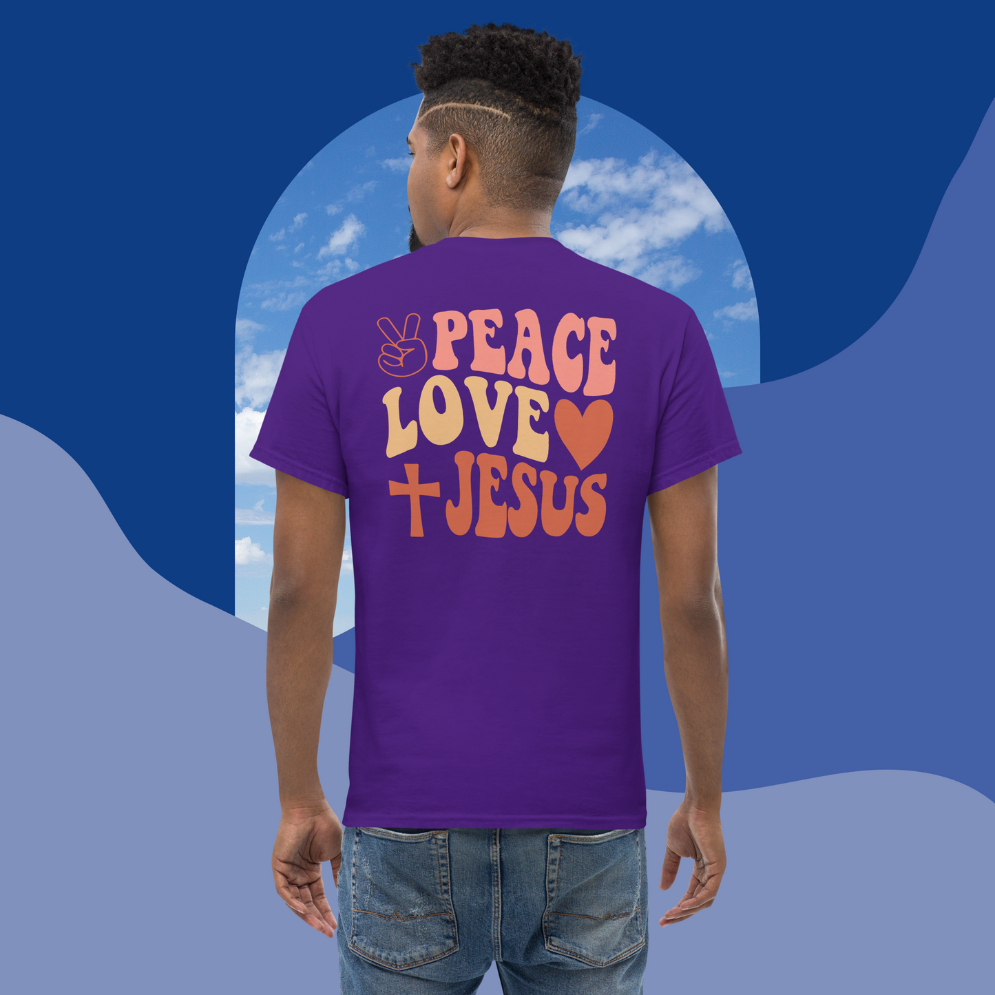 Peace Love Jesus classic tee