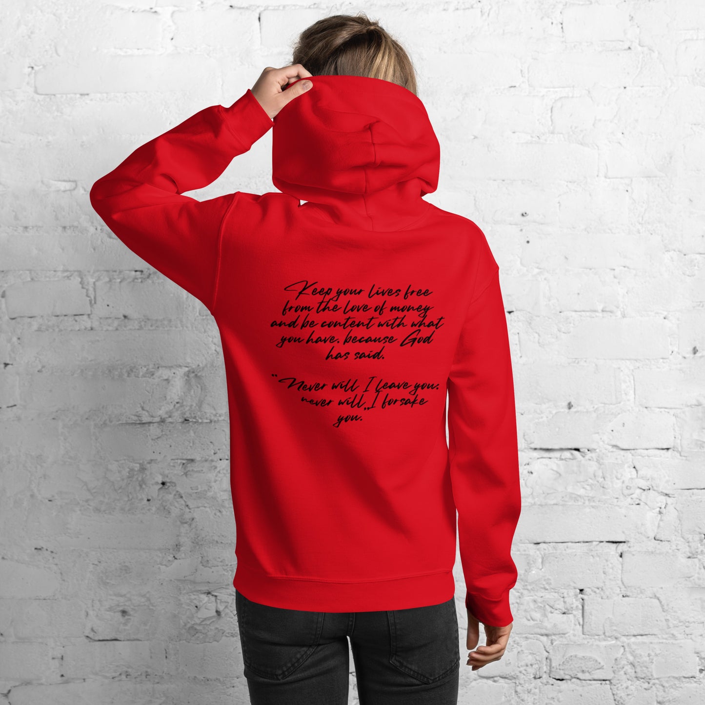 Hebrews 13:5 NIV Unisex Hoodie